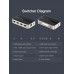 Сплиттер Video 3 In 1 HDMI-HDMI v.1.4 Vention F/3xF 4k 30Hz Upgrade (3.5мм+Toslink) gold-plated Black