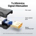 Адаптер HDMI-HDMI Vention M/M 4K v.2.0 UHD 60Hz Upgraded Black (AIRB0)