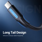 Кабель USB-Type-C Vention PVC PD 60W nickel-plated 3A 480Mbps 0.5m Black (COKBD) Кабель USB-Type-C Vention PVC PD 60W nickel-plated 3A 480Mbps 0.5m Black (COKBD)