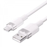 Кабель USB-Type-C Vention Alum Alloy Shell 3A 60W 480Mbps 1m White (CTNWF) Кабель USB-Type-C Vention Alum Alloy Shell 3A 60W 480Mbps 1m White (CTNWF)