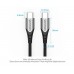 Кабель Type-C-Type-C Vention TPE Nylon PD 100W 5A 480Mbps nickel-plated 0.5m Grey (TAEHD)