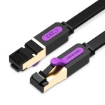 Патч-корд RJ45-RJ45 Vention LAN CAT7 SSTP 10Gbps 600MHz Copper PVC Flat 5m Black (ICDBJ) Патч-корд RJ45-RJ45 Vention LAN CAT7 SSTP 10Gbps 600MHz Copper PVC Flat 5m Black (ICDBJ)