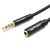 Удлинитель Audio Aux 3.5мм-3.5мм Vention mic Cotton F/M gold-plated 3m Black (BHBBI)