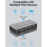 Сплиттер KVM 2 in 1 Out VGA-VGA Vention 1080P 60Hz 2USB gold-plated Black (DBEB0) Сплиттер KVM 2 in 1 Out VGA-VGA Vention 1080P 60Hz 2USB gold-plated Black (DBEB0)