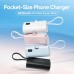 УМБ Vention 4800mAh 22.5W PD 1Type-C 3A In/Out LED display with built-in Type-C cable Black