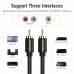 Кабель Audio RCA-RCA Vention F/F 26К gold-plated 26 AWG 1.5m Black (VAB-R09G)