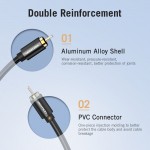 Кабель Audio RCA-RCA Vention F/F 26К gold-plated 26 AWG 1.5m Black (VAB-R09G)