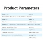 Кабель 3 в 1 USB-MicroUSB-Type-C-MiniUSB Vention PVC 2А 480Mbps nickel-plated 0.5m Black (CQIBD)