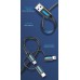 Кабель 3 в 1 USB-MicroUSB-Type-C-MiniUSB Vention PVC 2А 480Mbps nickel-plated 0.5m Black (CQIBD)
