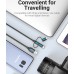 Кабель 3 в 1 USB-MicroUSB-Type-C-MiniUSB Vention PVC 2А 480Mbps nickel-plated 0.5m Black (CQIBD)