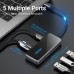 USB HUB Vention 5 в 1 Type-C-HDMI-USB-PD 3USB 3.0 4K 60Hz 87W 0.15m Black (TFBHB)