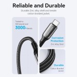 Кабель Type-C-Type-C Vention Zinc Alloy Shell E-Marker Chip 100W 5A 480Mbps 1.2m Black (CTKBAV) Кабель Type-C-Type-C Vention Zinc Alloy Shell E-Marker Chip 100W 5A 480Mbps 1.2m Black (CTKBAV)