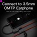 Адаптер Type-C-3.5мм Vention CTIA-OMTP с блоком питания 0.1m Black (BGGBA)