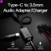 Адаптер Type-C-3.5мм Vention CTIA-OMTP с блоком питания 0.1m Black (BGGBA)