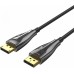 Кабель DisplayPort-DisplayPort v1.4 Vention Optical Zinc PVC 8K 60Hz 4K 144Hz 2K 165Hz 32Gbps 5m Black (HCBBJ)