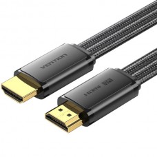 Кабель Vention HDMI-HDMI v2.1 8K 60Hz 4K 144Hz 2K 240Hz QFT 48Gbps 2m Flat Cotton Black (ALKBH)