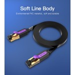 Патч-корд RJ45-RJ45 Vention LAN CAT7 SFTP 10Gbps 600MHz Copper PVC Flat 20m Black (ICABQ) Патч-корд RJ45-RJ45 Vention LAN CAT7 SFTP 10Gbps 600MHz Copper PVC Flat 20m Black (ICABQ)