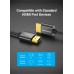 Кабель HDMI-HDMI v.2.0 Vention Ultra Thin Alloy Shell 4K 60Hz 18Gbps gold-plated 2m Black (AATBH)