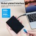 Кабель Type-C-MicroUSB-B 3.0 Vention M/M PVC Round nickel-plated 2A 5Gbps 0.5m Black (CQABD)