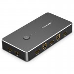 Сплиттер KVM 2 in 1 Out HDMI-HDMI Vention 4K 30Hz 4USB gold-plated Black (AFRB0) Сплиттер KVM 2 in 1 Out HDMI-HDMI Vention 4K 30Hz 4USB gold-plated Black (AFRB0)