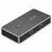 Сплиттер KVM 2 in 1 Out HDMI-HDMI Vention 4K 30Hz 4USB gold-plated Black (AFRB0)