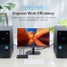 Сплиттер KVM 2 in 1 Out HDMI-HDMI Vention 4K 30Hz 4USB gold-plated Black (AFRB0)
