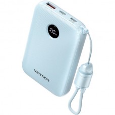 УМБ Vention 10000mAh 22.5W Fast Charging 1USB 2Type-C 3A with built-in Type-C cable Blue