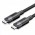 Кабель Type-C-Type-C 3.2 Gen2 Vention TPE Nylon Braided 4K 60Hz 100W 5A 10Gbps 0.5m Black (TRGBD)