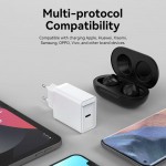 Сетевое зарядное устройство Vention 1Type-C 1USB QC4.0 20W White (FADW0-EU) Сетевое зарядное устройство Vention 1Type-C 1USB QC4.0 20W White (FADW0-EU)
