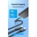 Кабель 2in1 USB-Type-C 2.0 Vention M/2xM PVC Round nickel-plated 3A 480Mbps 1m Black (CQKBF)