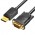 Кабель DisplayPort-VGA v.1.2 Vention 1080P 60Hz gold-plated 5m Black (HBL-D)