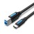 Кабель Type-C-Type-B 3.0 Vention PVC 0.5m 5Gbps Black (CQVBD)