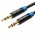 Кабель Audio Aux 3.5мм-3.5мм M/M Vention gold-plated 1.5m Black (P350AC150-B-M)