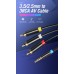 Кабель Audio 3.5мм-3RCA Vention F/F 24К gold-plated PVC Shell 1.5m Black (BCBBG)