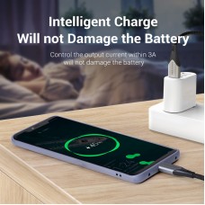 Кабель Type-C-Type-C 3.1 Vention TPE Nylon Thunderbolt 3 4K 60Hz PD 60W 3A 5Gbps nickel-plated 1m Grey (TAAHF)