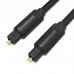 Кабель Audio Toslink-Toslink Optical Vention Dolby DTS 5.1/7.1 S/PDIF gold-plated 1m Black (BAEBF)