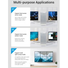 Кабель DisplayPort-DisplayPort v1.4 Vention PVC Cotton 8K 60Hz 4K 144Hz 2K 165Hz 32.4Gbps 2m Black (HCCBH)