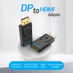 Адаптер DisplayPort-HDMI Vention F/M 4K 30Hz Upgraded gold-plated Black (HBKB0-A) Адаптер DisplayPort-HDMI Vention F/M 4K 30Hz Upgraded gold-plated Black (HBKB0-A)