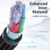 Кабель USB-MicroUSB Reversible Vention TPE Nylon 3A 480Mbps nickel-plated 3m Grey (COCHI)