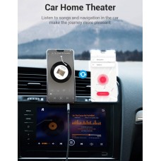 Кабель Audio Aux 3.5мм-3.5мм Vention TRRS M/M Round Nylon gold-plated 1m Grey (BAQHF)