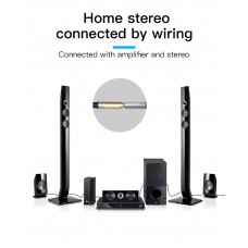 Удлинитель Audio Aux 3.5мм-3.5мм Vention TPE F/F gold-plated 0.3m Black (BFABY)