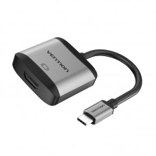 Адаптер Type-C-HDMI v.1.4 Vention Upgrade 4K 30Hz gold-plated 0.15m Grey (TDAHB)