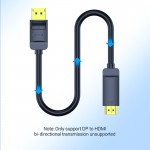 Кабель DisplayPort-HDMI v.1.2 Vention 4K 2K 30Hz 21.6Gbps 5m Black (HAGBJ)
