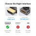 Адаптер HDMI-HDMI Vention F/M Down 270 4K 60Hz gold-plated Black (AINB0)
