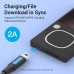Кабель Type-C-MiniUSB Vention TPE Round 2A 480Mbps 0.5m Black (COWBD)