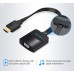 Адаптер HDMI-VGA v.1.4 Vention 0.2m Flat со звуком и питанием Black (ACKBB)
