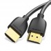 Кабель HDMI-HDMI v.2.0 Vention Portable PVC Shell 4K 60Hz 18Gbps gold-plated 0.5m Black (AAIBD)