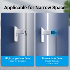 Кабель Type-C-Type-C Vention TPE Nylon Double 90° Degree PD 100W 5A 480Mbps nickel-plated 2m Grey (TANHH)