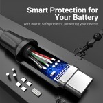Кабель USB-Type-C Vention Upgrade PVC 3A 5Gbps nickel-plated 0.25m Grey (COZHC)