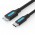 Кабель Type-C-MicroUSB-B 3.0 Vention M/M PVC Round nickel-plated 2A 5Gbps 1m Black (CQABF)